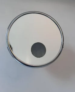 Miroir vintage orientable chromé, grossissant et éclairant, France 1970