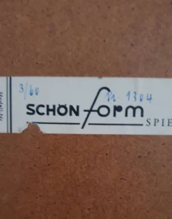 Miroir vintage ovoïde Schön - années 60