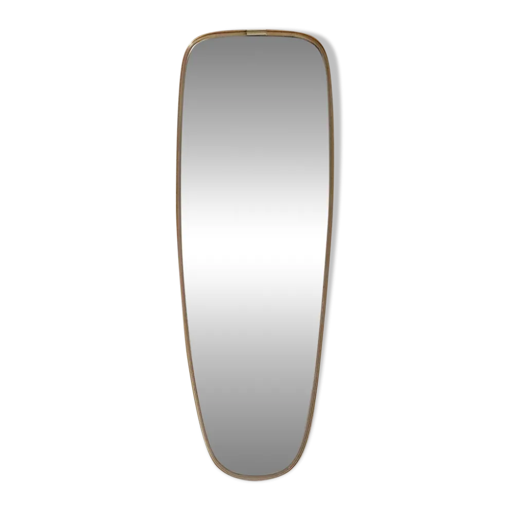 Miroir vintage ovoïde Schön - années 60
