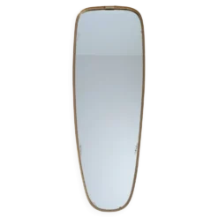 Miroir vintage ovoïde Schön - années 60