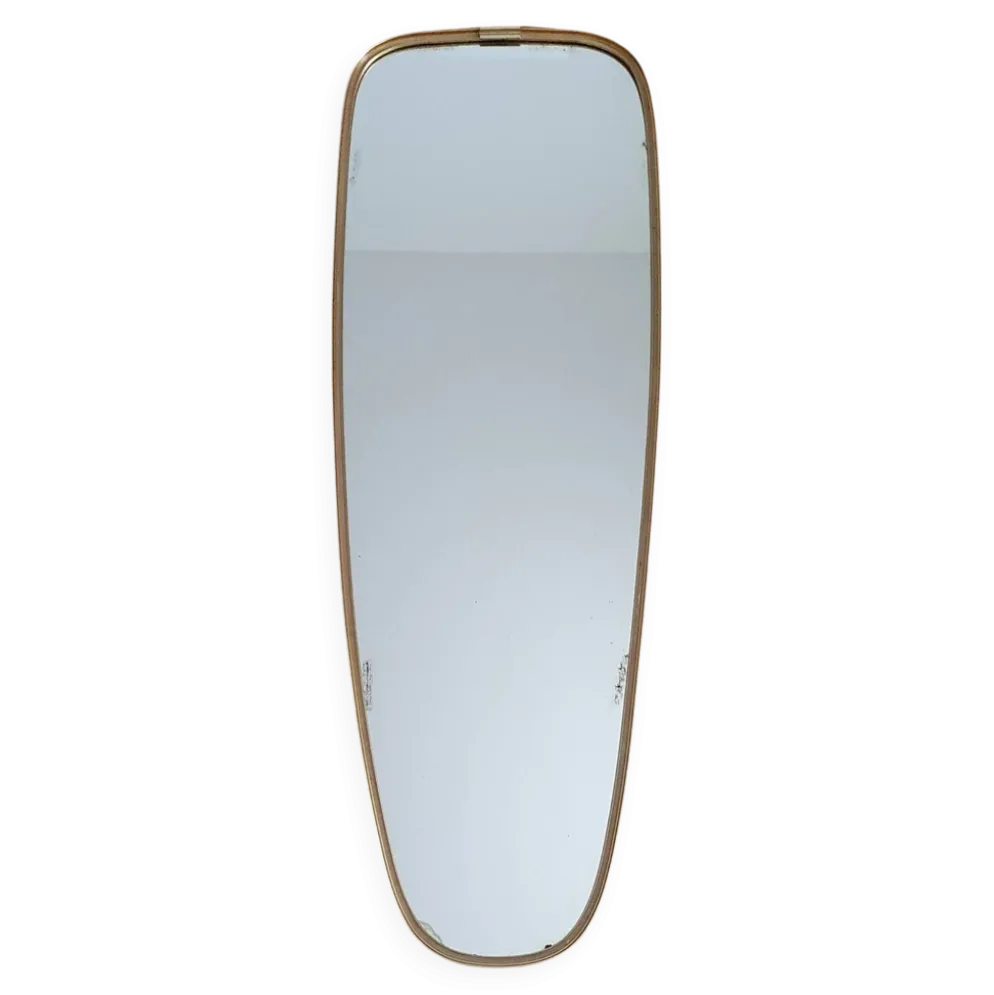 Miroir vintage ovoïde Schön - années 60