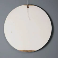 Miroir vintage rond design, Italie 1960s-1970s