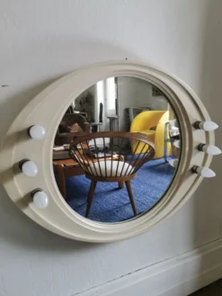 Miroir vintage rétro éclairé