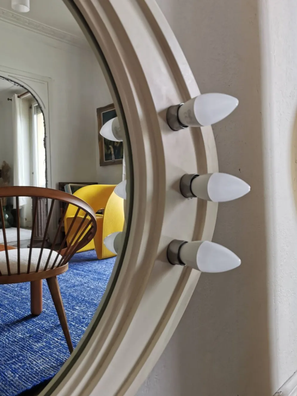 Miroir vintage rétro éclairé