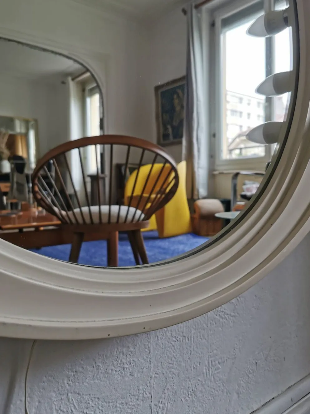 Miroir vintage rétro éclairé