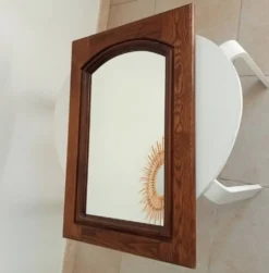 Miroir vintage rustique années 70/80