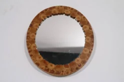 Miroir vintage scandinave en bois 1960