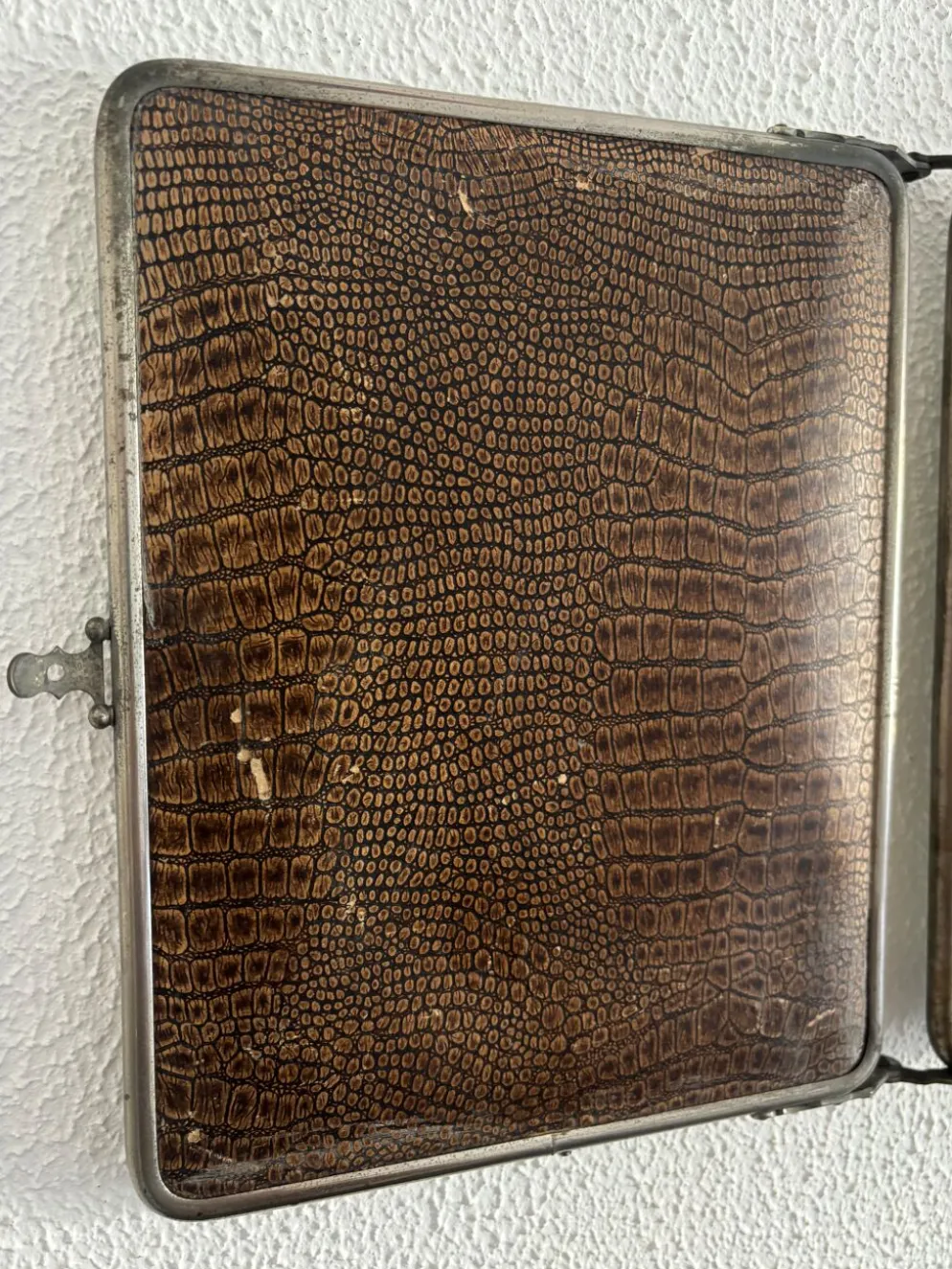Miroir vintage 1930 triptyque barbier déposé G.B Paris - 28 x 69 cm