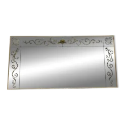 Miroir vénitien de bistrot - brasserie en verre églomisé Art Nouveau
