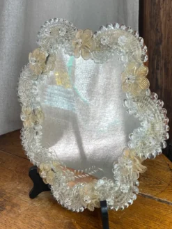 Miroir vénitien en verre de Murano