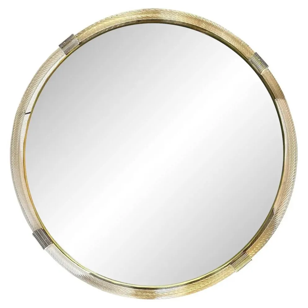 Miroir vénitien en verre de Murano italien par Simoeng