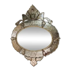 Miroir vénitien grande taille 112 cm de hauteur 93cm de largeur