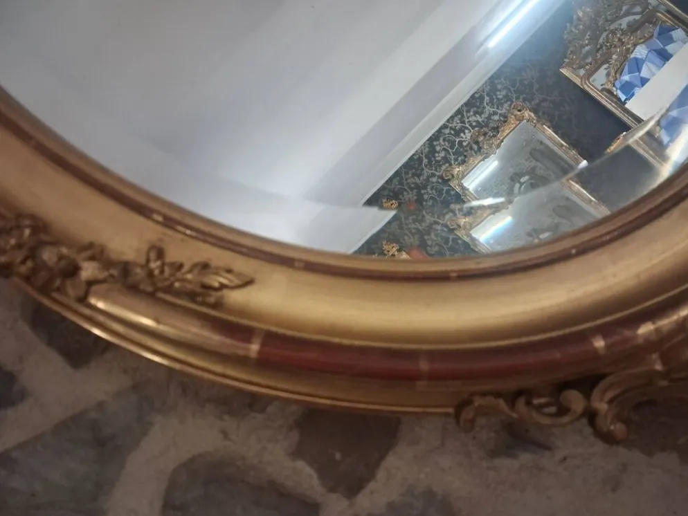 Miroir XIX oval 102 x 63