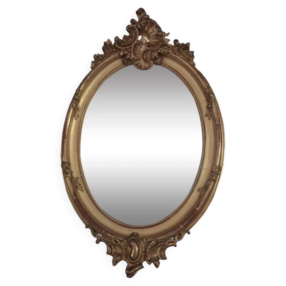 Miroir XIX oval 102 x 63