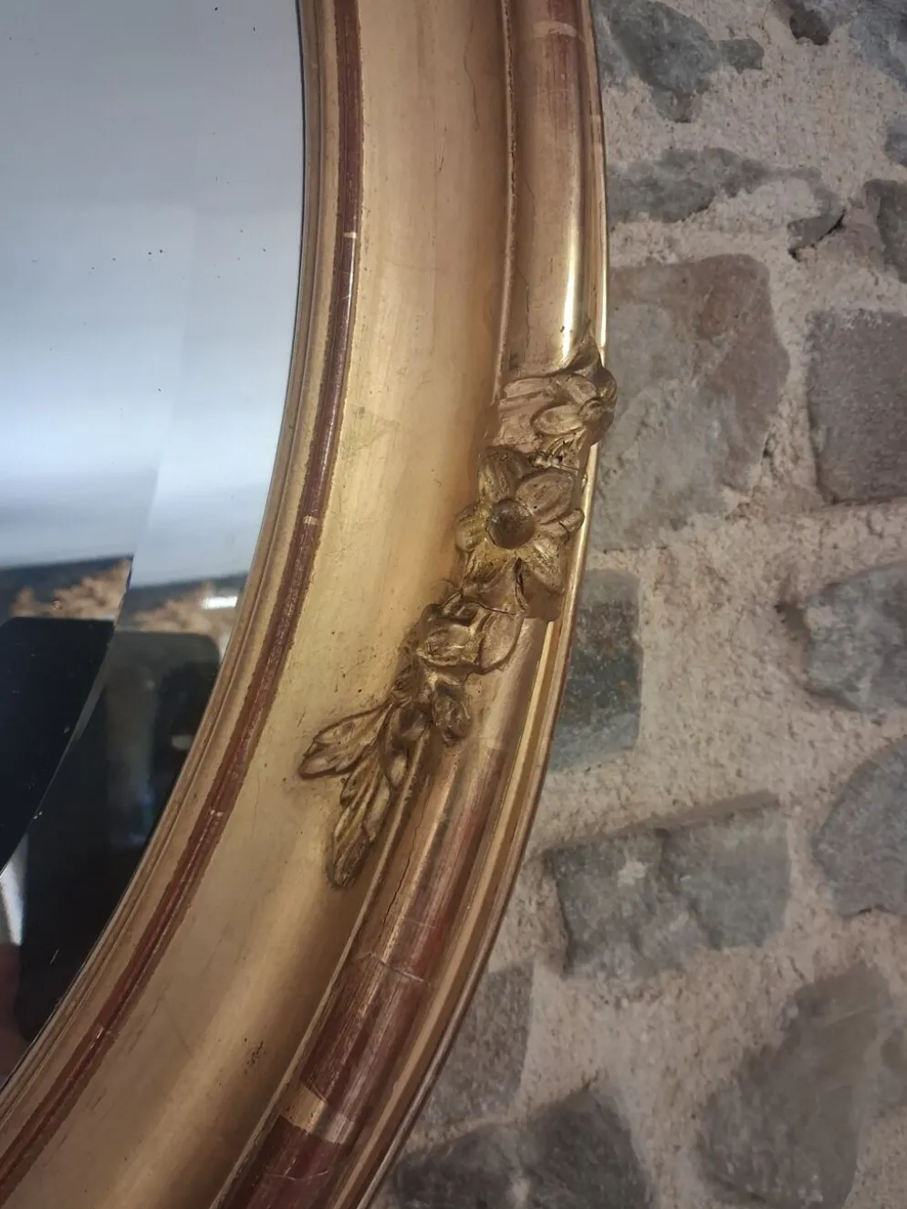 Miroir XIX oval 102 x 63