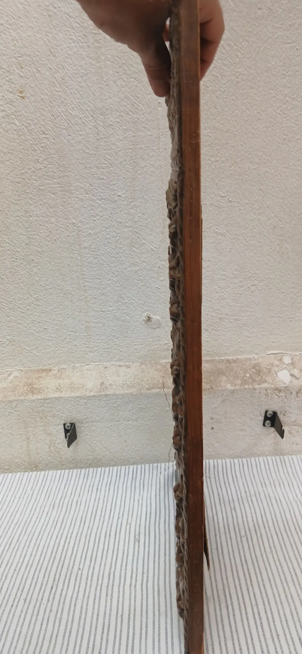 Mirroir Biseauté annees 30 en laiton repoussé