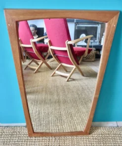 Mirroir en teck d'Aksel Kjersgaard Danemark 1965