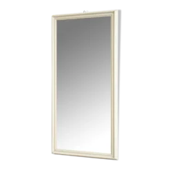 Mirror frame in white painted wood, Giuseppe Restelli Cristani, 1970s, , 119x60 cm