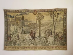 Mitelaltisch Wollteppich Gobelin „Jagden des Kaisers Maximilian