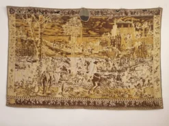 Mitelaltisch Wollteppich Gobelin „Jagden des Kaisers Maximilian