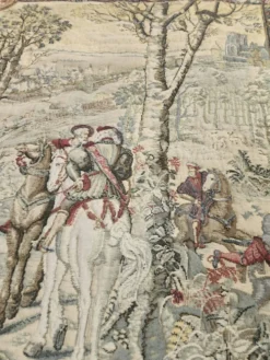 Mitelaltisch Wollteppich Gobelin „Jagden des Kaisers Maximilian