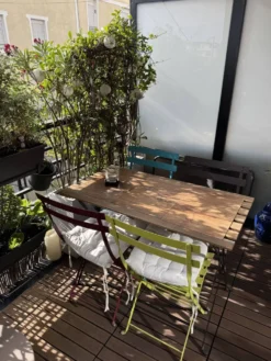 Mobilier jardin Fermob et table ikéa