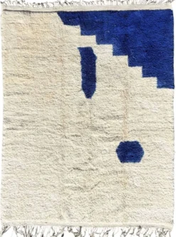 Moja-tapis berbère marocain shaggy personnalisé