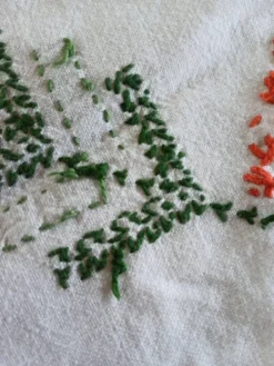 Nappe ancienne brodée