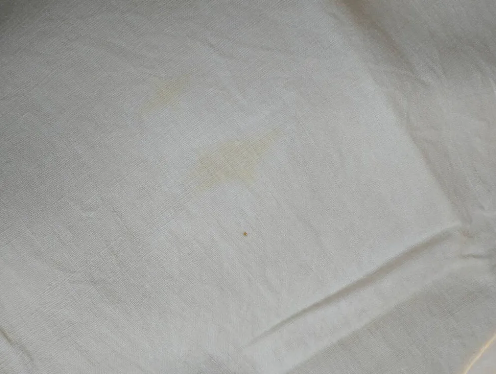 Nappe ancienne en lin brodée de fleurs