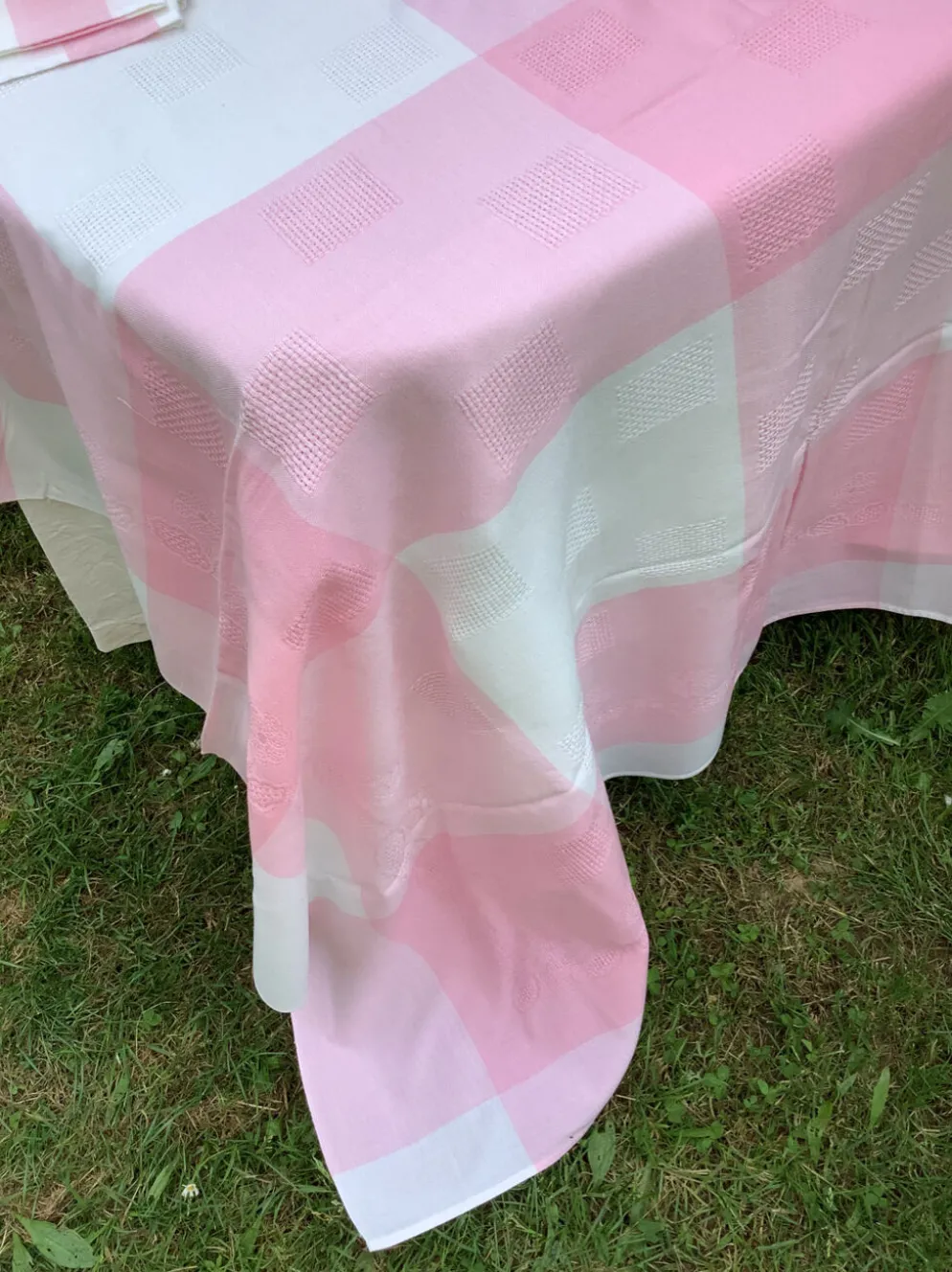 Nappe ancienne & 10 serviettes
