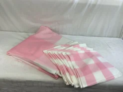 Nappe ancienne & 10 serviettes