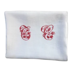 Nappe avec monogramme TC central