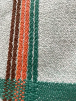 Nappe basque années 70 vert/orange/marron