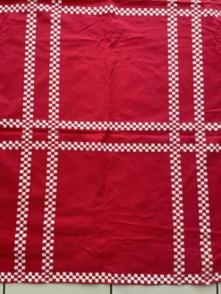 Nappe basque damiers rouge