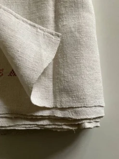 Nappe de ferme en grosse toile de lin rustique 225cm