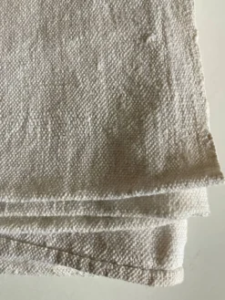 Nappe de ferme en grosse toile de lin rustique 225cm