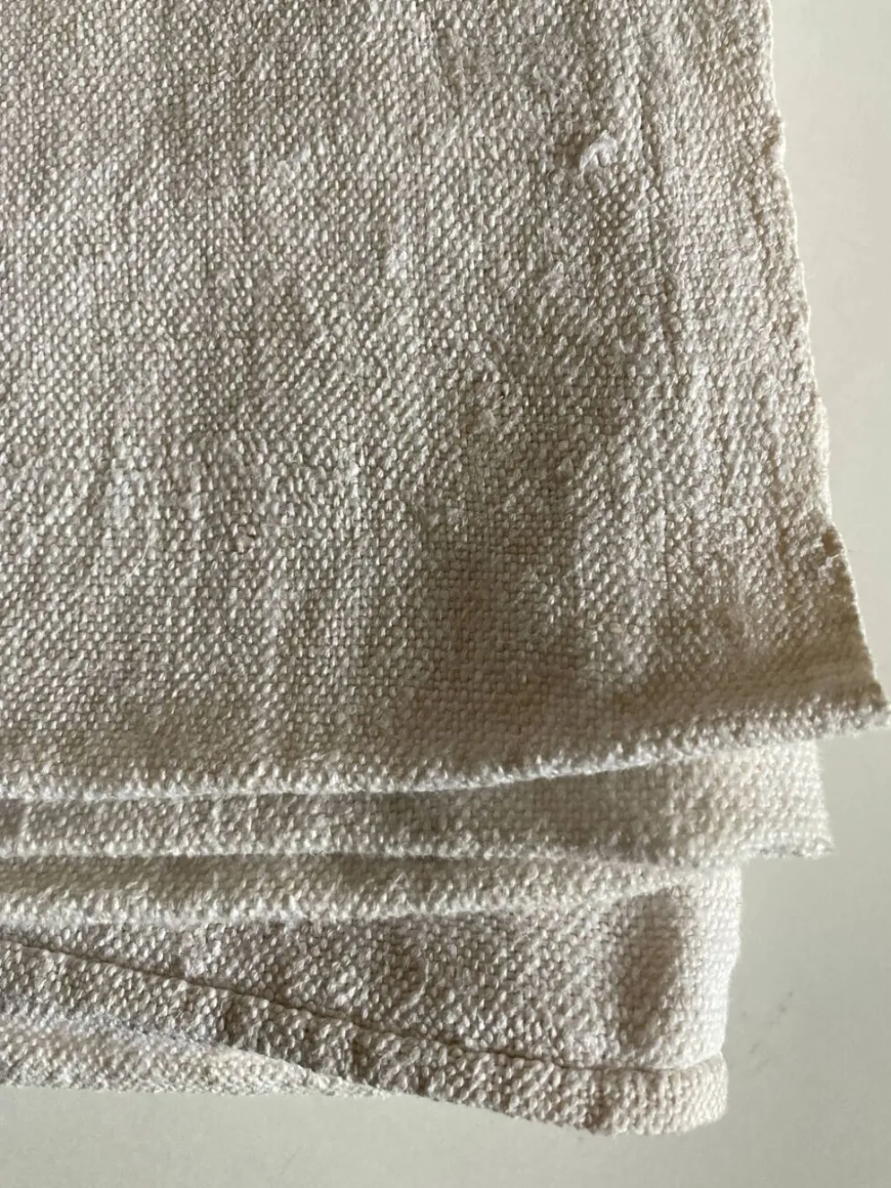 Nappe de ferme en grosse toile de lin rustique 225cm