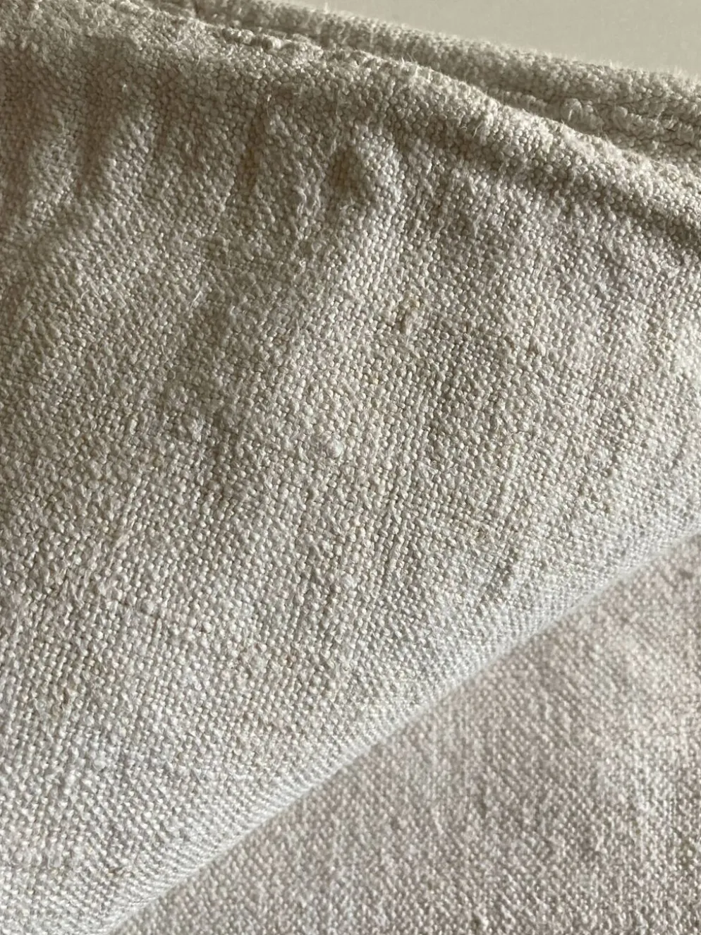 Nappe de ferme en grosse toile de lin rustique 225cm