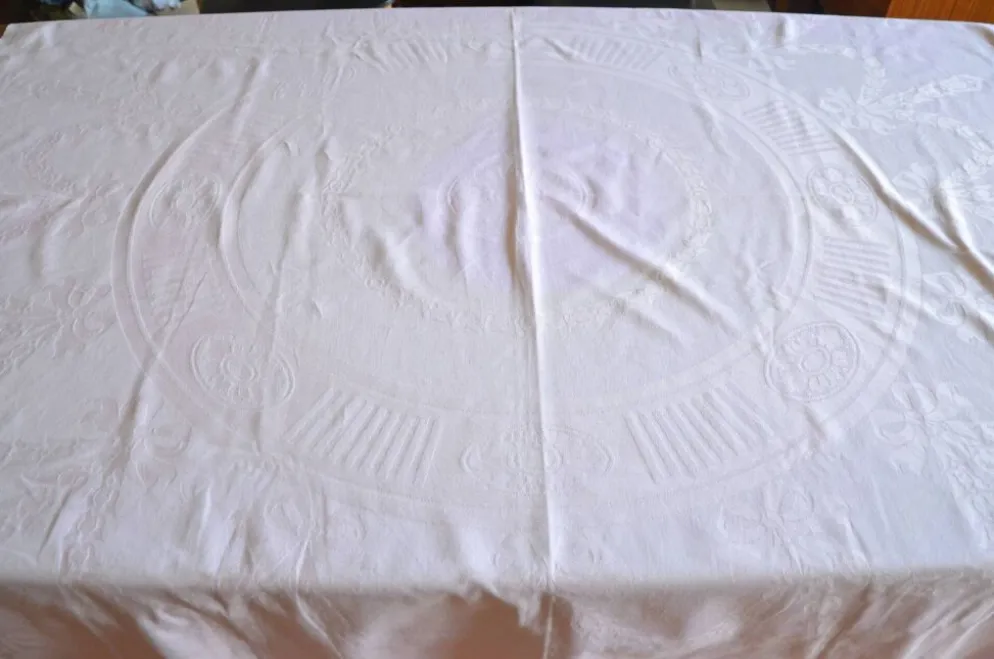 Nappe en coton rose poudré