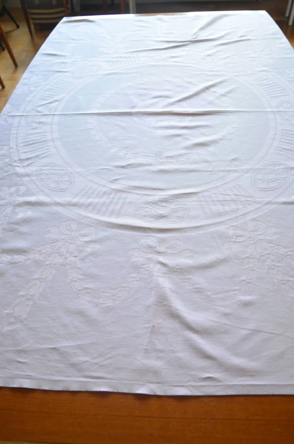 Nappe en coton rose poudré
