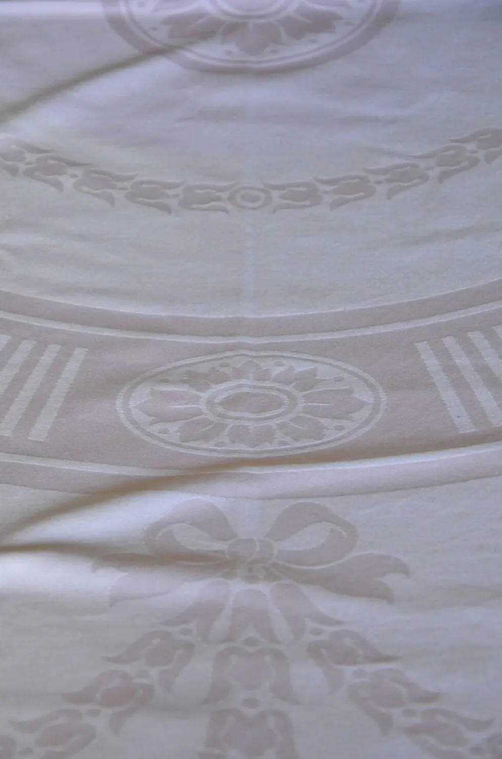 Nappe en coton rose poudré