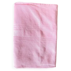 Nappe en coton vintage rose 140 X 130