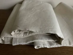 Nappe en toile fil de lin 19e L2,60m