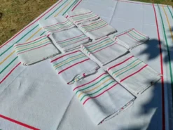 Nappe et 10 serviettes - linge Basque