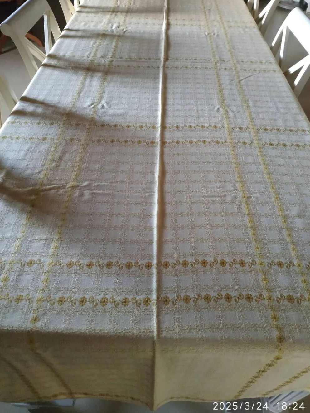 Nappe et serviettes vintage