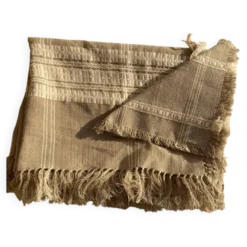 Nappe et ses 6 serviettes en fibre naturelle wabi sabi