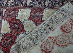 Nappe indienne carrée 130x130 motifs cachemire