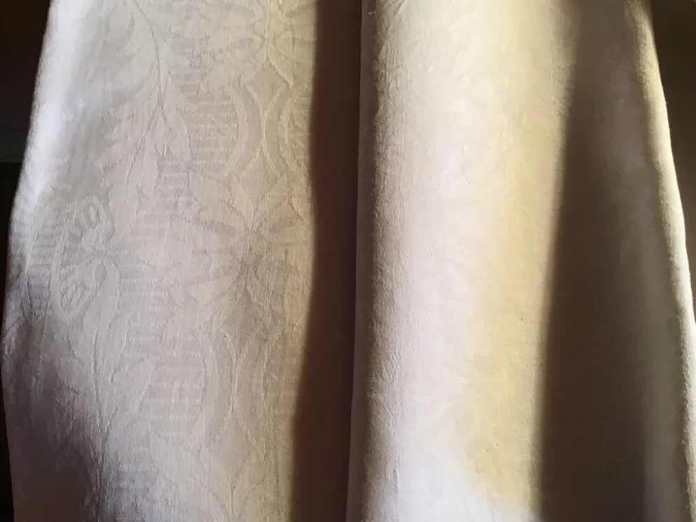 Nappe marquée LM , fin 19éme