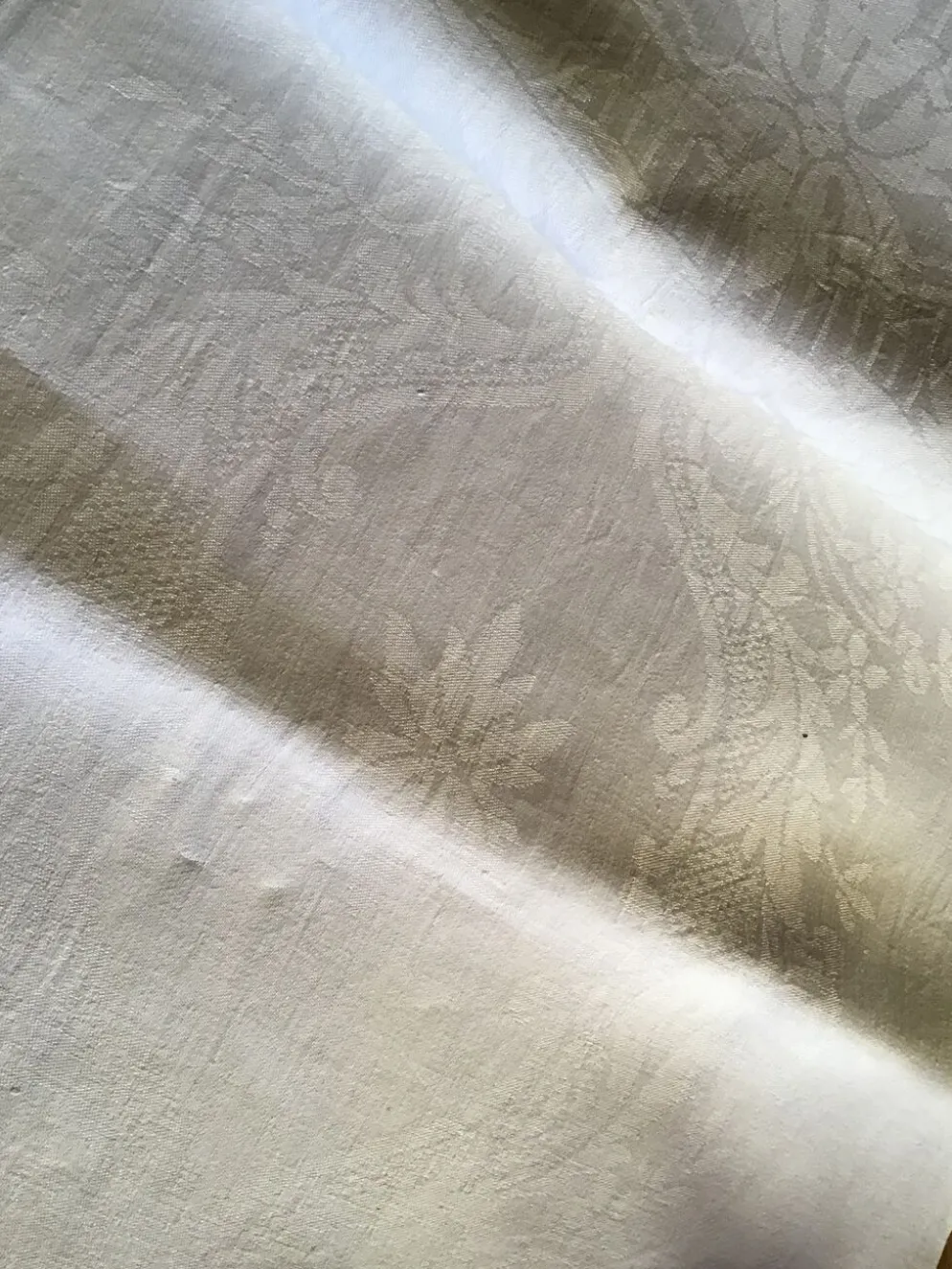 Nappe marquée LM , fin 19éme