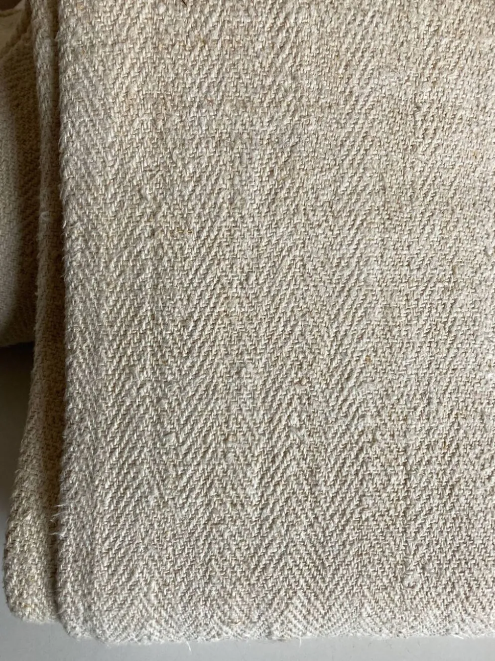Nappe 5 mètres en toile de chanvre 19e